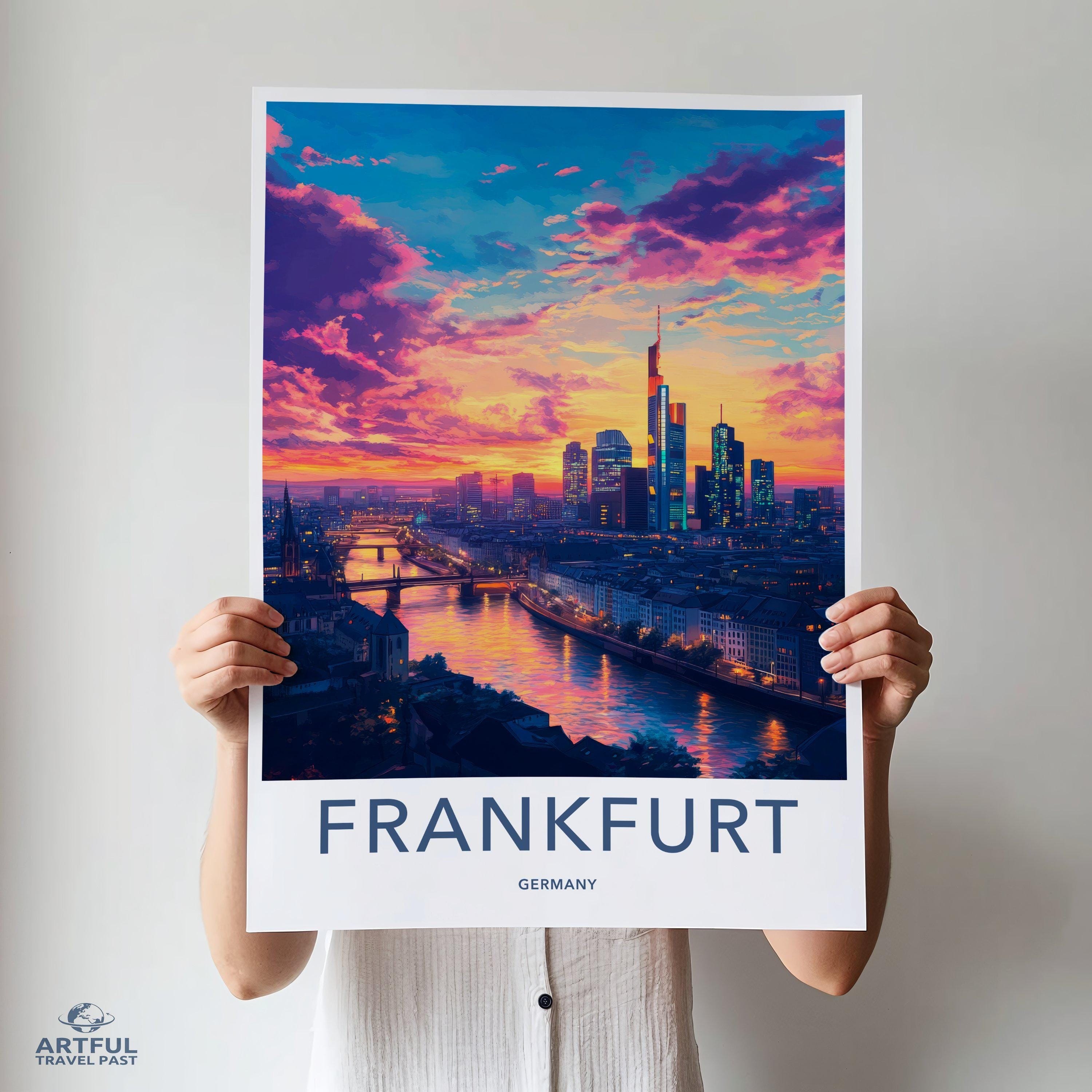 Frankfurt Poster | Germany Wall Art | Europe Decor