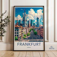 Frankfurt Poster | Germany Wall Art | Europe Decor