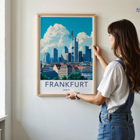 Frankfurt Poster | Germany Wall Art | Europe Decor