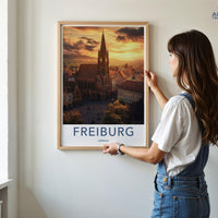 Freiburg Poster - Germany Wall Art