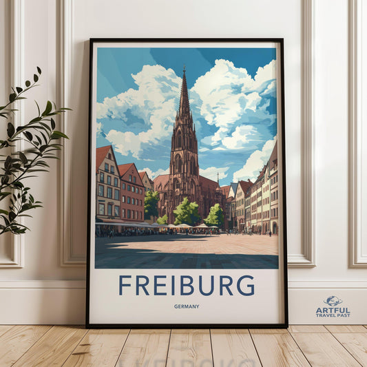 Freiburg Poster - Germany Wall Art