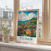 Fujian Poster | China Wall Art | Asia Decor