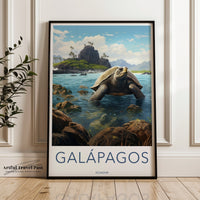 Galápagos Islands Poster | Animal Print | Ecuador Wall Art