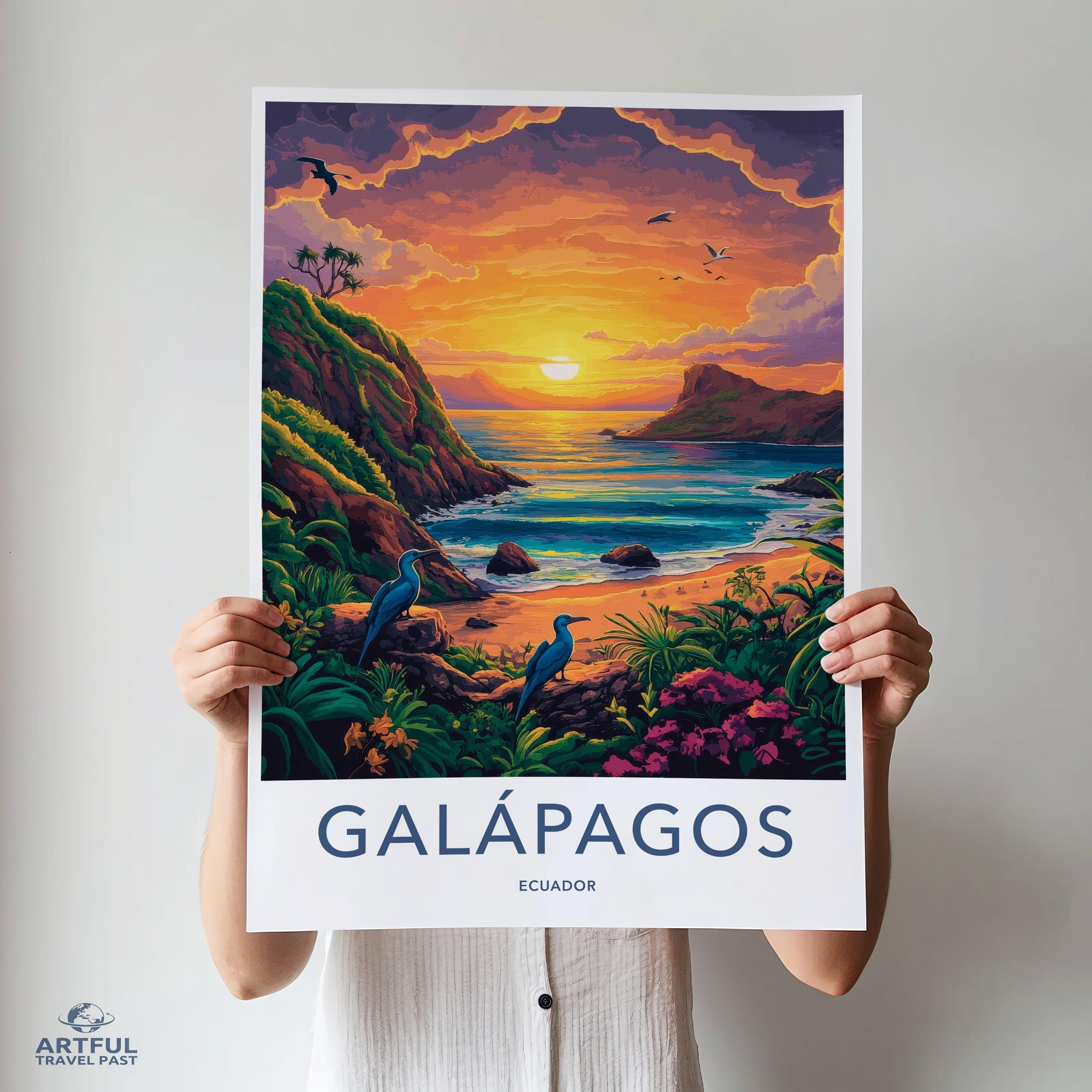 Galapagos Islands Poster - Ecuador Wall Art