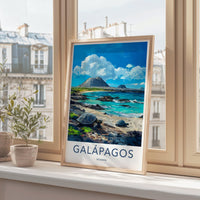 Galápagos Islands Poster | Ecuador Wall Art | Nature Decor