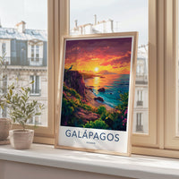 Galápagos Islands Poster | Ecuador Wall Art | South America Decor
