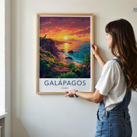 Galápagos Islands Poster | Ecuador Wall Art | South America Decor