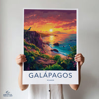 Galápagos Islands Poster | Ecuador Wall Art | South America Decor