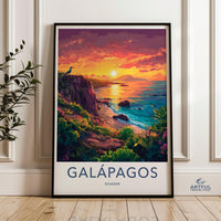 Galápagos Islands Poster | Ecuador Wall Art | South America Decor