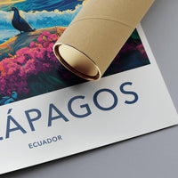 Galápagos Islands Poster | Ecuador Wall Art | South America Decor