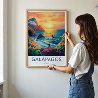 Galápagos Islands Poster | Ecuador Wall Art | South America Decor