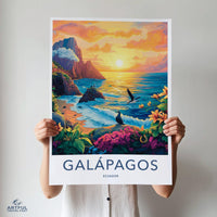 Galápagos Islands Poster | Ecuador Wall Art | South America Decor