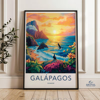 Galápagos Islands Poster | Ecuador Wall Art | South America Decor