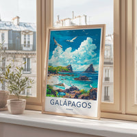 Galápagos Islands Poster | Ecuador Wall Art | South America Decor