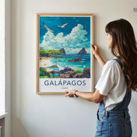 Galápagos Islands Poster | Ecuador Wall Art | South America Decor
