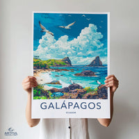 Galápagos Islands Poster | Ecuador Wall Art | South America Decor
