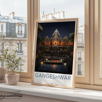 Gangeshwar Poster | Uttarakhand Wall Art | India Decor