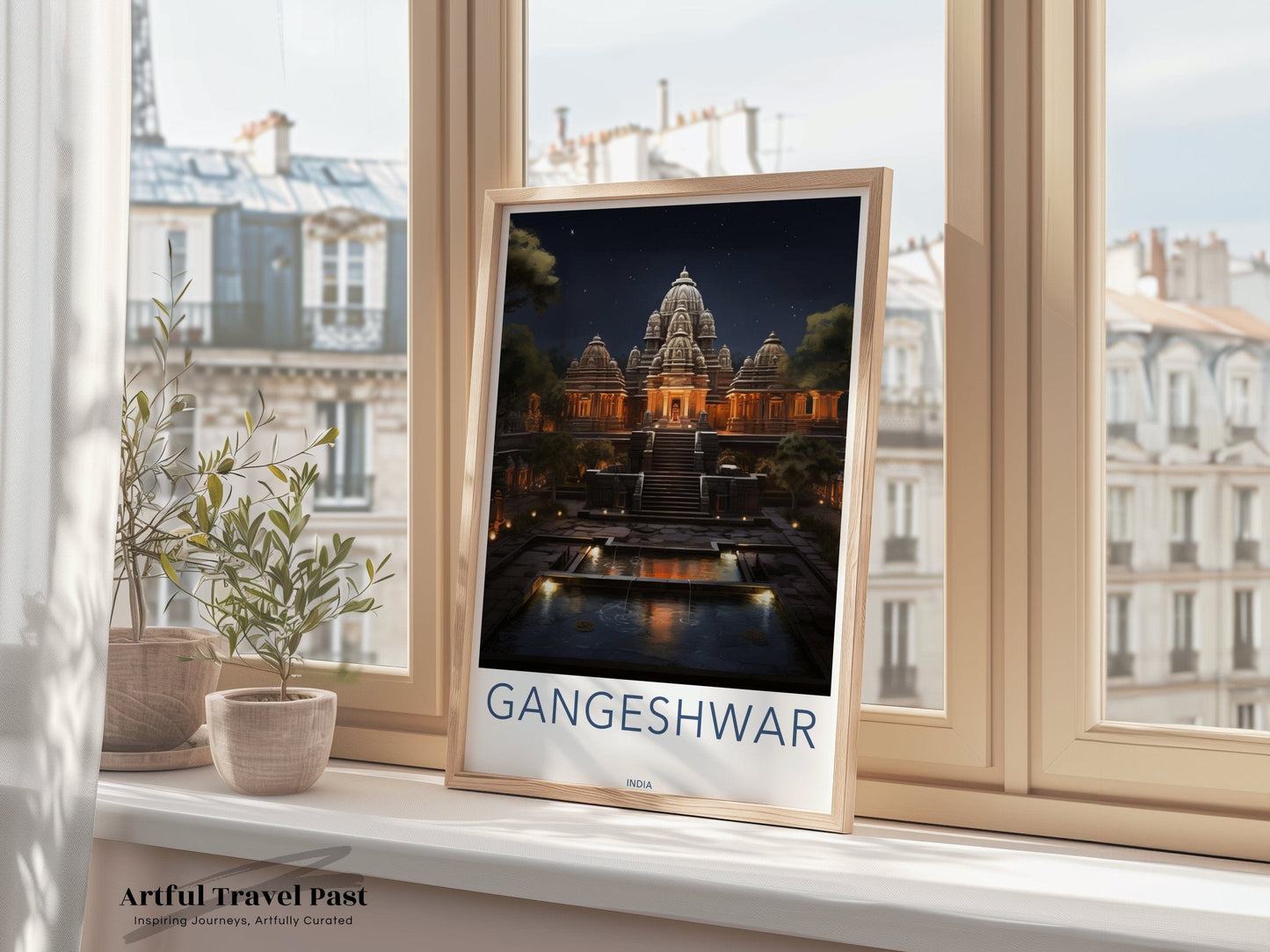 Gangeshwar Poster | Uttarakhand Wall Art | India Decor