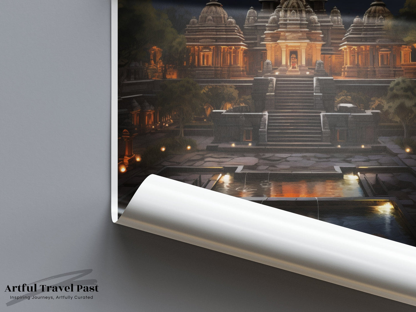 Gangeshwar Poster | Uttarakhand Wall Art | India Decor