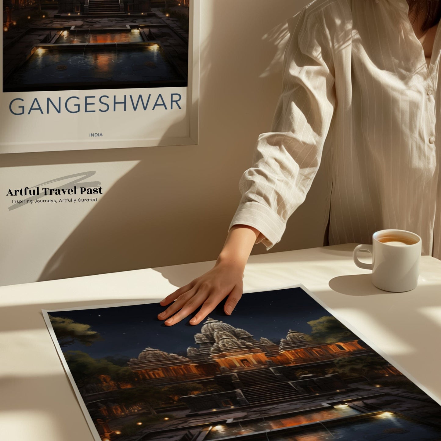 Gangeshwar Poster | Uttarakhand Wall Art | India Decor