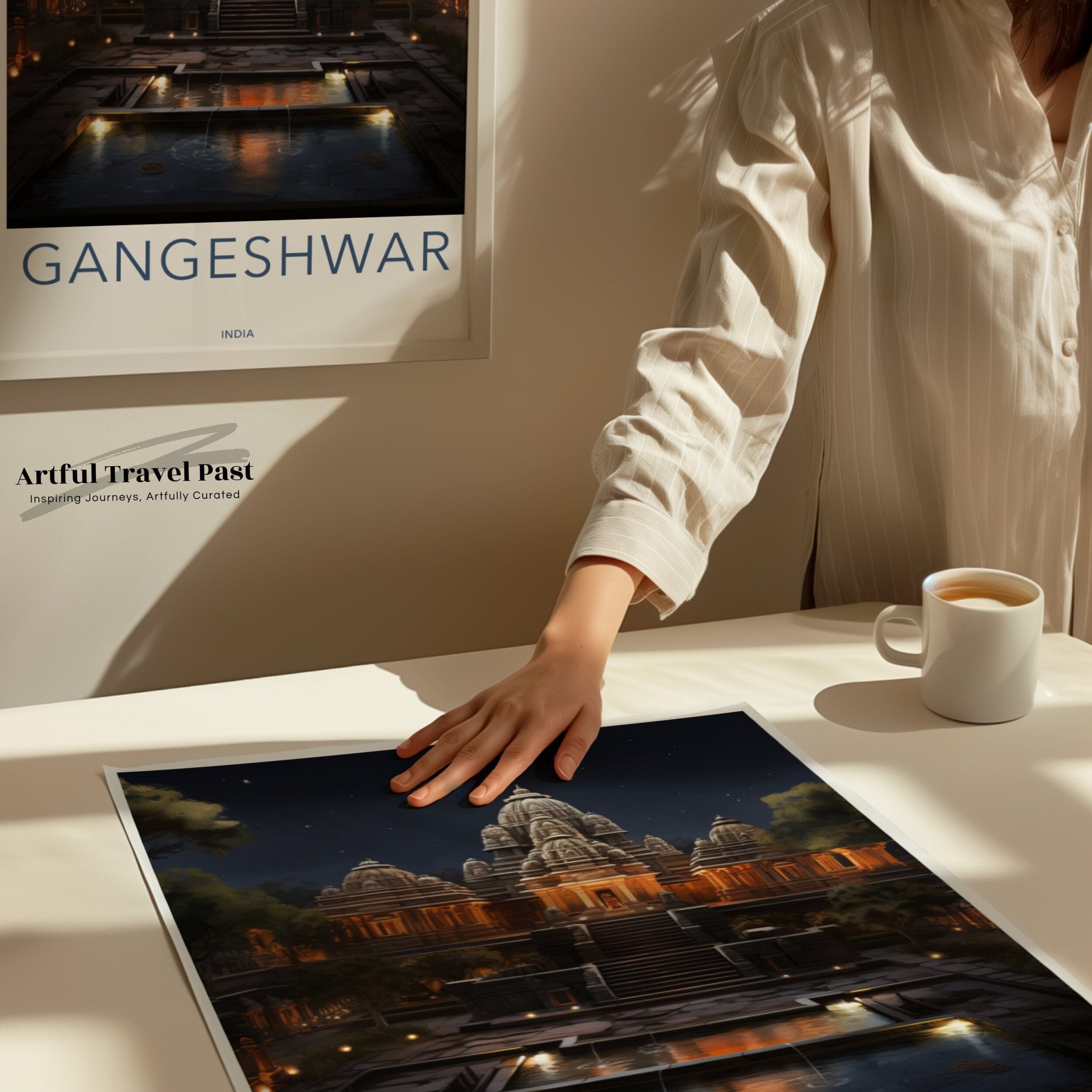 Gangeshwar Poster | Uttarakhand Wall Art | India Decor