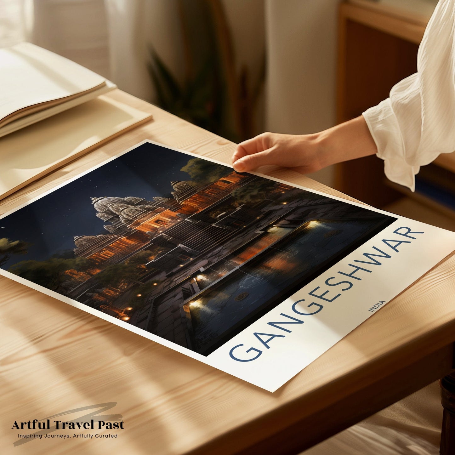 Gangeshwar Poster | Uttarakhand Wall Art | India Decor