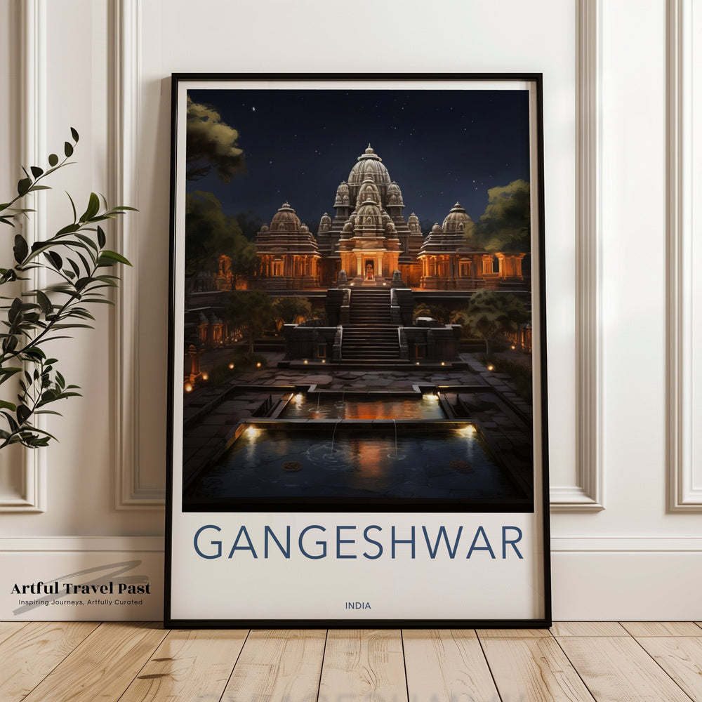 Gangeshwar Poster | Uttarakhand Wall Art | India Decor