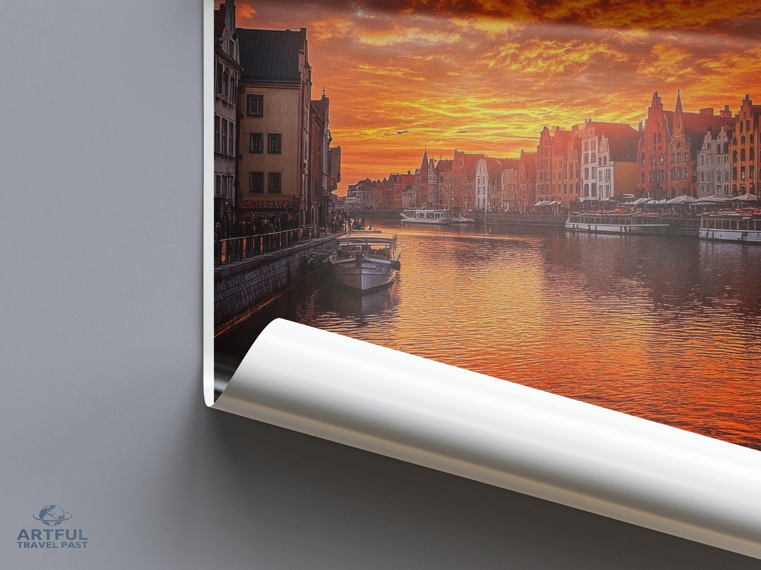 Gdańsk Poster - Poland Wall Art