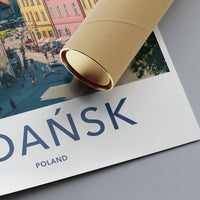 Gdańsk Poster - Poland Wall Art