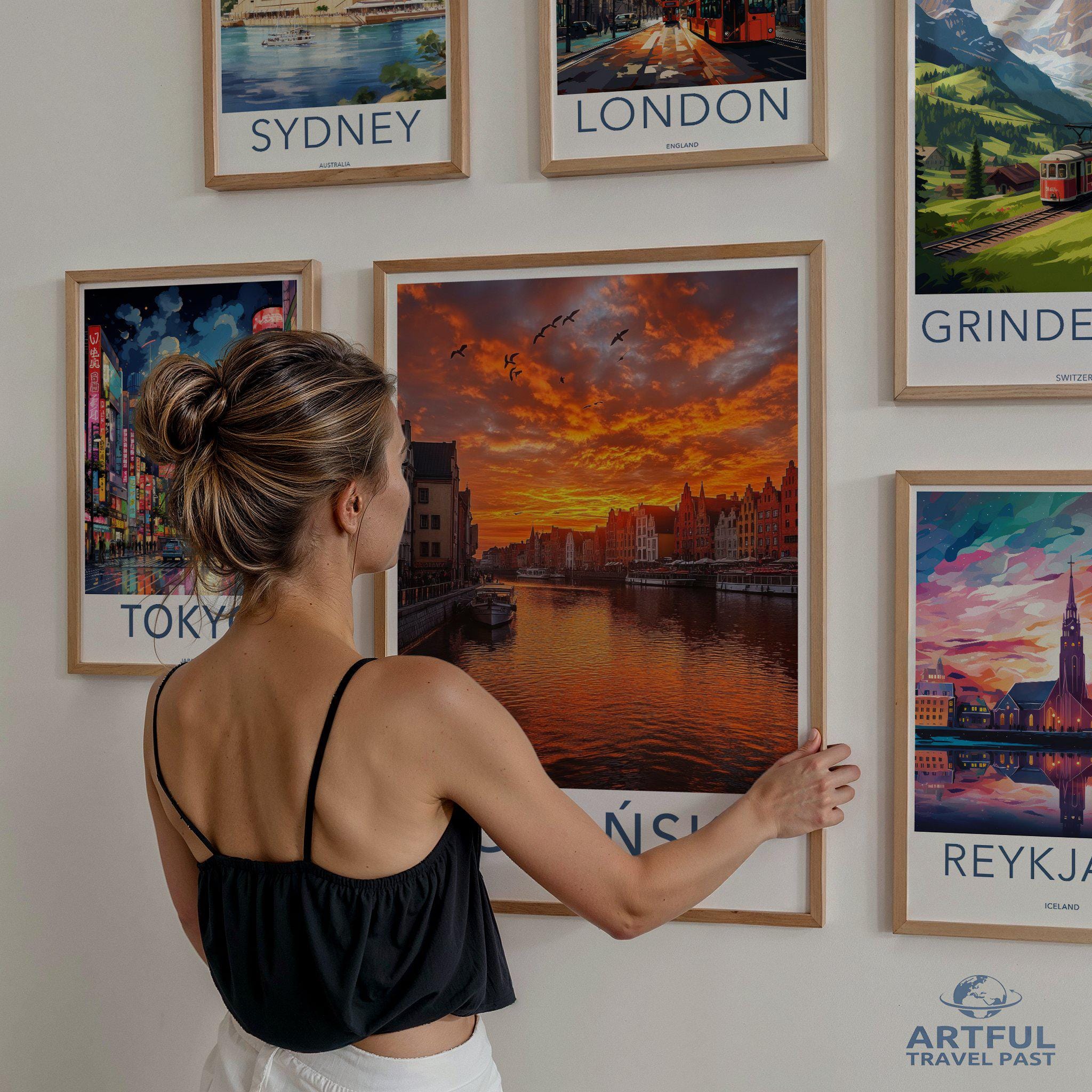 Gdańsk Poster | Poland Wall Art | Europe Decor