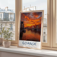 Gdańsk Poster | Poland Wall Art | Europe Decor