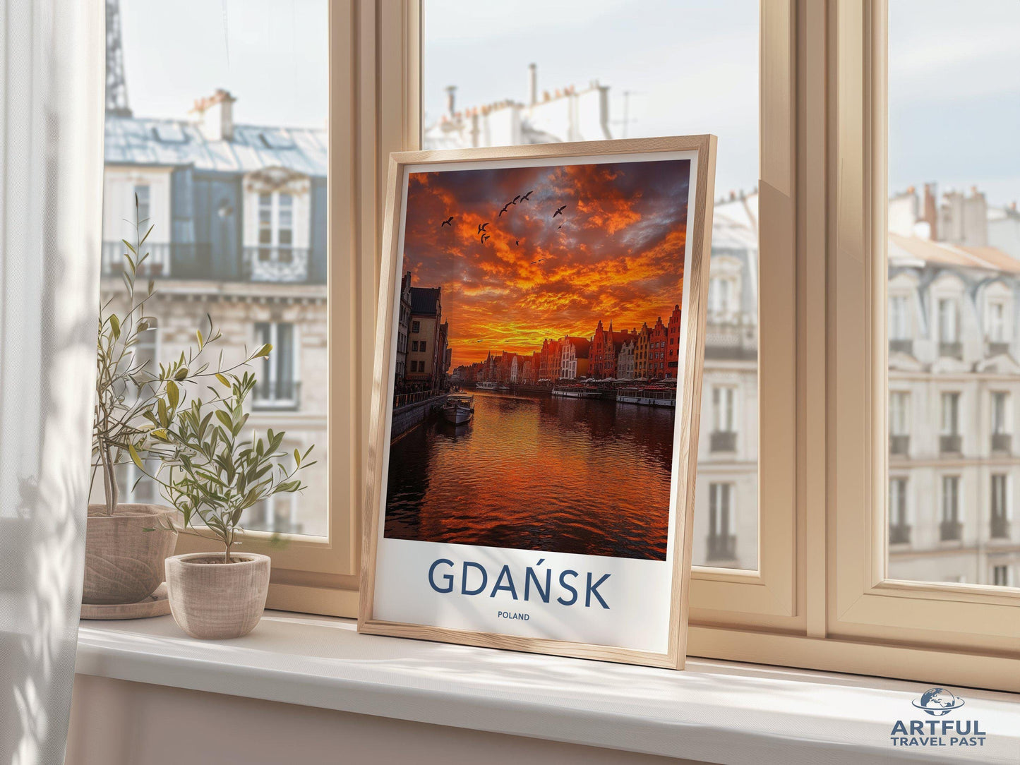 Gdańsk Poster | Poland Wall Art | Europe Decor