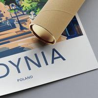 Gdynia Poster | Poland Wall Art | Eastern Europe Decor