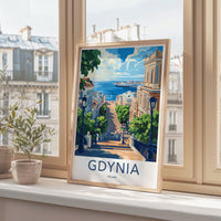 Gdynia Poster | Poland Wall Art | Eastern Europe Decor