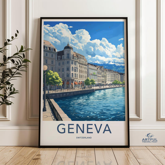 Geneva Poster - Switzerland Wall Art
