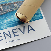 Geneva Poster | Switzerland Wall Art | Europe Decor