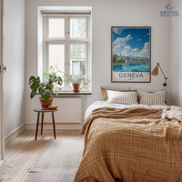 Geneva Poster | Switzerland Wall Art | Europe Decor