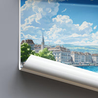 Geneva Poster | Switzerland Wall Art | Europe Decor