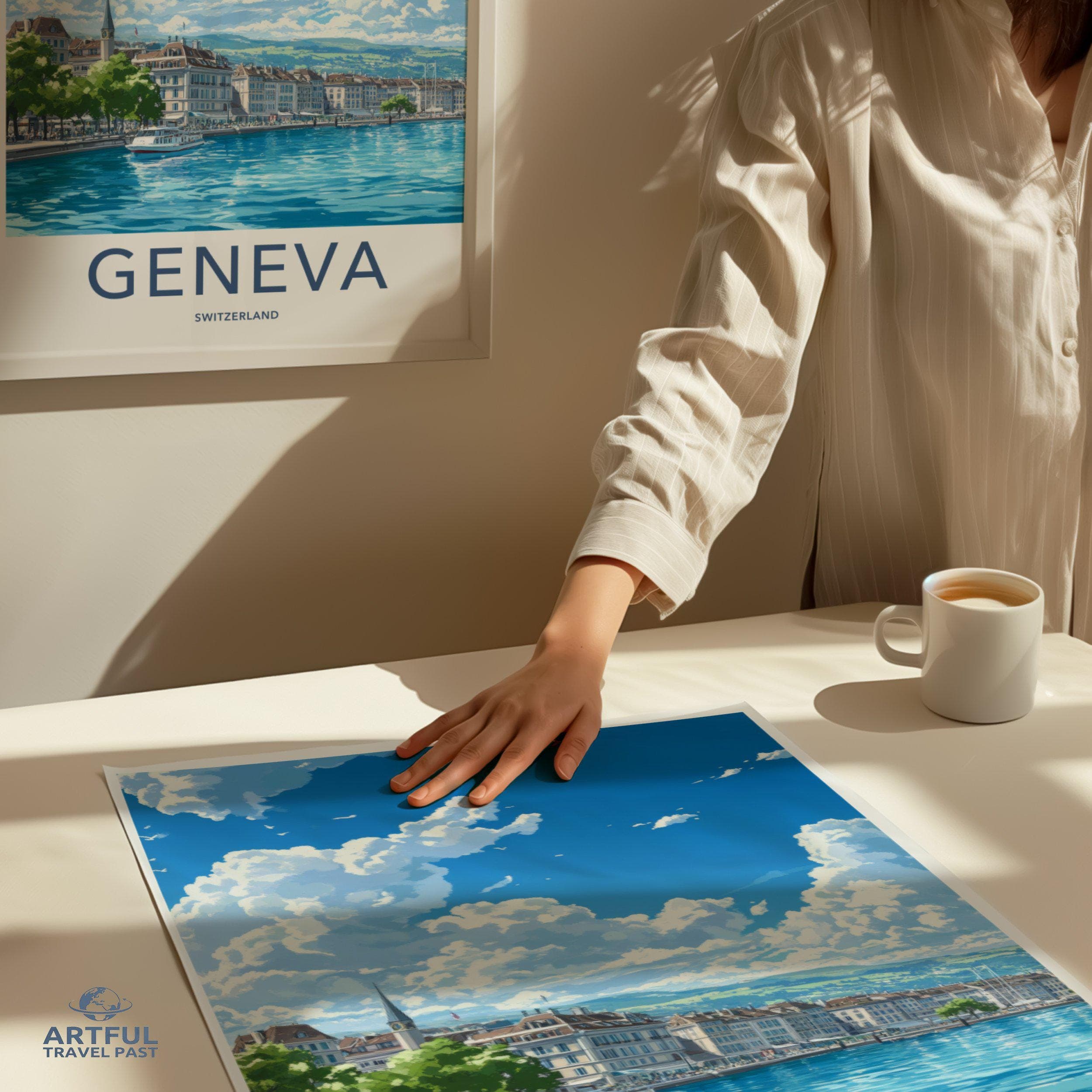 Geneva Poster | Switzerland Wall Art | Europe Decor