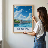 Geneva Poster | Switzerland Wall Art | Europe Decor