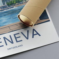Geneva Poster | Switzerland Wall Art | Europe Decor