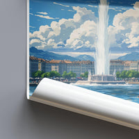 Geneva Poster | Switzerland Wall Art | Europe Decor