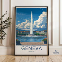 Geneva Poster | Switzerland Wall Art | Europe Decor