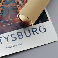 Gettysburg Poster | Pennsylvania Wall Art | America Decor