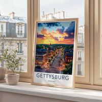 Gettysburg Poster | Pennsylvania Wall Art | America Decor
