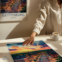 Gettysburg Poster | Pennsylvania Wall Art | America Decor