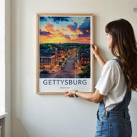 Gettysburg Poster | Pennsylvania Wall Art | America Decor