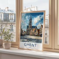 Ghent Poster - Belgium Wall Art