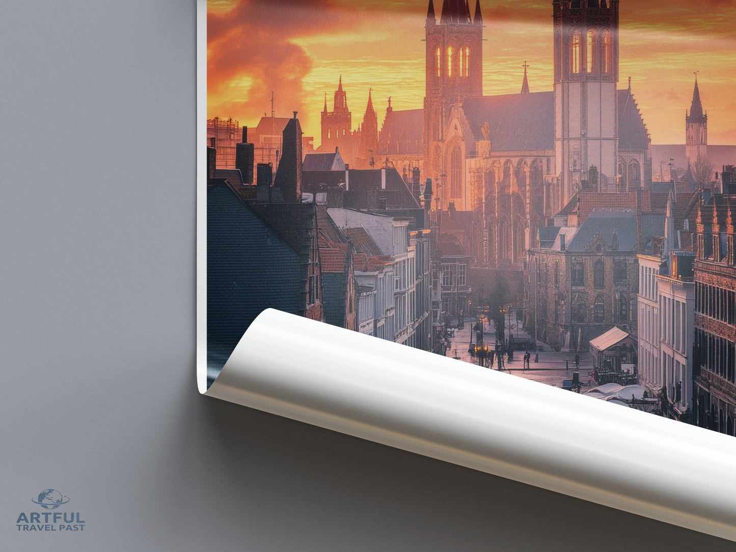 Ghent Poster - Belgium Wall Art
