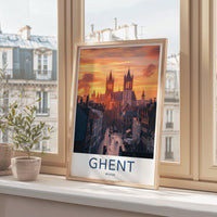 Ghent Poster - Belgium Wall Art